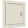 Л1010Р Ivory, Люк ревизионный ЛР фланец 98х98 ручка 122х122 пластик айвори EVECS (50)