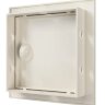 Л1010Р Ivory, Люк ревизионный ЛР фланец 98х98 ручка 122х122 пластик айвори EVECS (50)