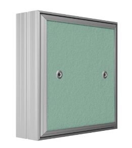 D2020 ceramo base, Люк ревизионный D Ceramo Base 200х200 скрыт.монтаж съемный алюминий EVECS