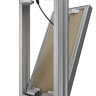 D2040 ceramo base, Люк ревизионный D Ceramo Base 200х400 скрыт.монтаж съемный алюминий EVECS