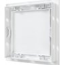 AD1515, Люк ревизионный AD фланец 146х146 нажимной 168х168 пластик AURAMAX (32)