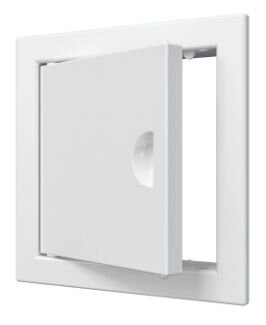 Л1010Р, Люк ревизионный ЛР фланец 98х98 ручка 122х122 пластик EVECS (57)